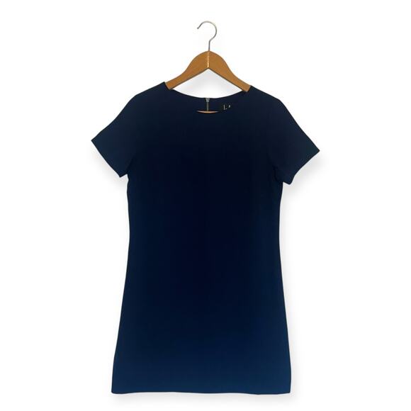 Lulus Shift And Stout Dress Size S Navy Blue Short Sleeve Shift Mini Dress - Picture 2 of 11